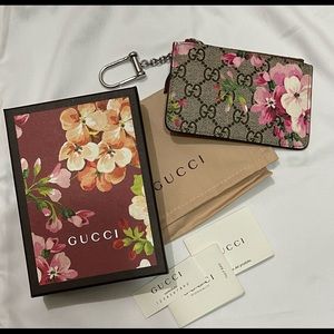 Gucci GG Blooms Monogram Key Case